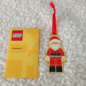LEGO Santa Ornament Gold Metal Amd Enamel NWT